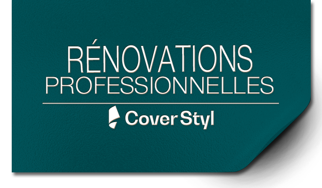 rénovations de mobilier et changement de style pour les professionnels dans touts les secteurs avec COVERSTYL et Graphic Dimension à Andenne