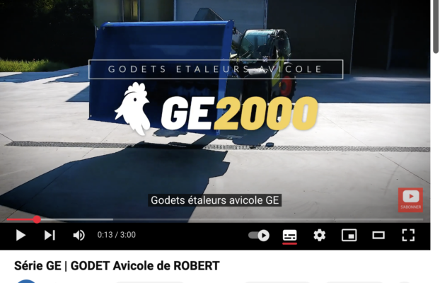 Tournage & réalisation d’un clip publicitaire sur le godet GE2000